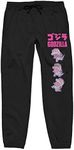 Chibi Godzilla Adult Unisex Black Graphic Sweatpants