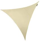 Kookaburra Waterproof Garden Sun Shade Sail Canopy in Ivory 98% UV Block (5m Triangle)