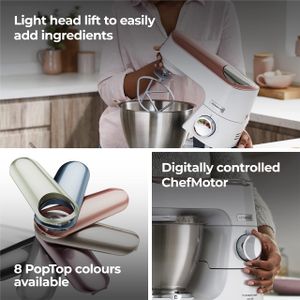 Kenwood Titanium Chef Baker Stand Mixer 5L – White