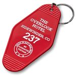 Chillkat Vintage Hotel Motel Keychain, Red Overlook Hotel, Medium