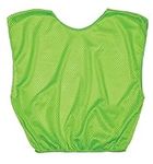 Champion Sports Adult Mesh Practice Scrimmage Vest, Neon Green (Pack of 12)