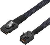 Heretom Internal Mini SAS HD SFF-8643 to Mini SAS SFF-8087 Cable, Internal Mini SAS HD Cable Compatible with RAID or PCI Express Controller 3.3ft 1M