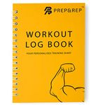 Prep and Rep Gym Workout Logbook | 114 Training Record Pages | A5 Gym, Fitness & Training Diary | Set Yourself Goals & Record Training Progress