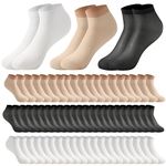 360 Pieces Disposable Try on Socks Nylon Socks Disposable Slip on Socks Footies for Guest Women Men