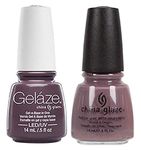 China Glaze Gelaze Tips and Toes Nail Polish, Below Deck, 2 Count