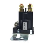 Festnight 12VDC 500A AMP Heavy Current 4 Pin SPST Car Auto Start Relay Contactor Double Batteries Isolator Off On Control for Multi-Battery System Forklift Engineering Automotive