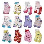 12 Pairs Toddler Boy Girl Socks Non