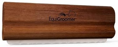 EquiGroomer Deshedding Brush for Dogs and Cats | Undercoat Deshedding Tool for Large and Small Pets | Comb Removes Loose Dirt, Hair and Fur (Mahogany)