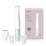 Panasonic ES-WV62-H24B Bikini Trimmer and Shaver for Women, 4 Attachments for Gentle Grooming in Sensitive Areas, Waterproof Design