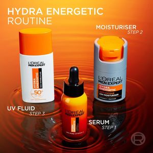 L'Oréal Men Expert Hydra Energetic Moisturiser – Anti-Fatigue, Vitamin C, 50ml