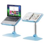 SAIJI Multifunctional Lap Desk - Foldable Portable Laptop Lap Desk, Height & Tilt Adjustable Floor Table, Laptop Stand, Book Stand, Lap Desk for Bed, Foldable Laptop table for Car, Classroom, Outdoor