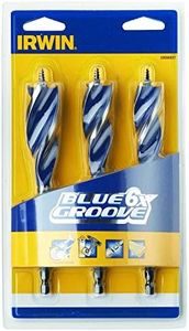 Irwin 10506627 6X Blue Groove Wood Drill Bit, 3 Pieces
