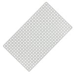 WELTRXE Non Slip Bathtub Shower Mat, Soft TPE Anti-Slip Bathroom Mat, Odorless, Strong Suction Cups, Good Drainage Hole, Machine Washable, Safe for Elder and Kids, 70 x 40cm, Clover, Light Grey