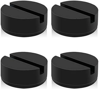 HXXF Jack Stand Pads Adapter 3 Ton Universal Rubber Slotted Frame Rail Pinch welds Protector for Jack Stand (4 Pack)