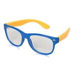 ROZIOR® Kids Computer & Screen Glasses | Blue Light Protection Anti-Glare | Zero Power Protection Glasses For Online Classes, Computer TV or Mobile (Model-RWUAK101C4)