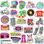 SUSIHI 80s 90s Stickers for Adults vintage 80s stickers 90s Stickers for Water Bottles Waterproof 80s 90s stickers retro stickers pack (70 Pcs)