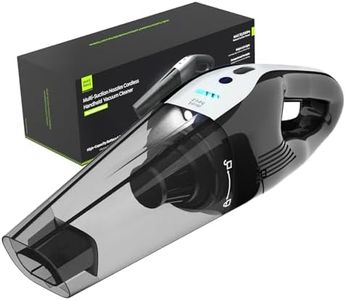 Minthouz Cordless Handheld Vacuum Cleaner - 10000Pa Strong Suction Dust Buster with 800ML Dust Cup, Portable Hand Vacuum with 20-30 Mins Runtime, 120W Motor, LED Light for Car, Home & Office Cleaning