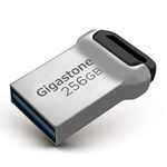 Gigastone Z90 256GB USB 3.1 Flash Drive, Mini Fit Metal Waterproof Compact Pen Drive, Reliable Performance Thumb Drive, USB 2.0 / USB 3.0 Interface Compatible