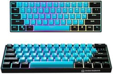 KRAKEN KEYBOARDS BRUISER Edition Kraken Pro 60 | Black & Blue 60% HOT SWAPPABLE Mechanical Gaming Keyboard for Gaming On PC, Xbox, Playstation & MAC (Bruiser | Silver Switches)