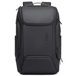 THE CLOWNFISH Water Resistant Polyester Anti-Theft Unisex Travel Laptop Backpack With Usb Charging Port (Black), 21 Litres