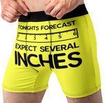 Random Stock Apparel Funny Boxer Briefs For Men Blast Zone Underwear Fun Novelty Gift, Weather, M