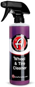 Adam’s Wheel & Tire Cleaner - A Chemical Formula That Combines Our Wheel Cleaner & Tire & Rubber Into An All In One Formula - Works On Alloy Chrome Aluminum Clear-Coated Painted Rims (16oz)