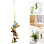 Witches Bells Magic Witchcraft Supplies, Hanging Witch Bells Decor, Indoor Outdoor Wind Chimes for Garden Door Knob Porch House Yard Decorations