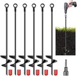 6 Pcs 30 Inch Auger Earth Anchor Sh