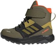 adidas Terrex Trailmaker High Cold.RDY Hiking Shoes (Non-Football), Focus Olive/Pulse Olive/Impact Orange, 3 UK Child