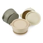 PandaEar 3 Pack Baby Bowls with Suc