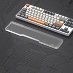 SELORSS Acrylic Keyboard Wrist Rest - TENKEYLESS (TKL)80% Keyboard- Mechanical Keyboards Ergonomic Palm Rest for Computer Keyboard,Anti-Slip Base,Wrist Pad for Laptop,Office & Home-Easy Typing