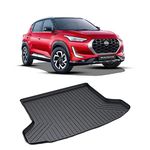 Santosh Motors Car Trunk Mat Dustproof/Waterproof/Foldable, Strong & Thick, All Weather Protection Floor Dicky/Boot Mat Compatible with Nissan Magnite