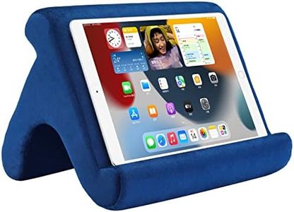 Tablet Pillow Stand Tablet Stand Tablet Holder Dock for Bed with 3 Viewing Angles , Compatible with all tablets ,Phones and iPad Pro 9.7, 10.5,12.9 Air Mini 4 3, Kindle, E-Reader and books(Navy)