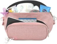 Suessie Fanny Pack Diaper Bag - with Baby Changing Pad & Waterproof Wipes Pocket - Stroller Organizer