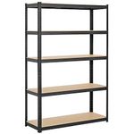 Yaheetech Garage Shelving Units Heavy Duty 5 Tier Metal Storage Shelves Shed Utility Rack,180cm x 120cm x 45cm,175KG Per Shelf