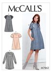 McCall's Patterns McCall's M7862E5 Women's Looe Fit Knee Length Dress, Sizes 14-22 Sewing Pattern, Plain