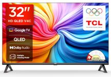 TCL 80 cms (32 inches) V4C Series HD Ready Smart QLED TV Google TV 32V4C (2025 New Model)
