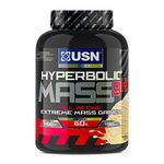 USN Hyperbolic Mass Vanilla 2kg: High Calorie Mass Gainer Protein Powder for Fast Muscle Mass—Weight Gainer, With Added Creatine and Vitamins