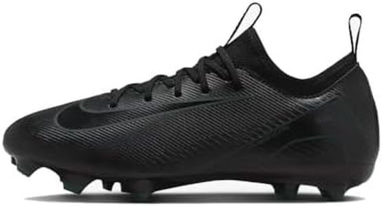 Nike Jr Zoom Vapor 16 Academy FG/MG Soccer Shoe, Black/Black-Deep Jungle, 36.5 EU