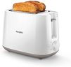 Philips Daily Collection Grille-Pain - 2 Fentes Larges, 8 Niveaux de Dorage, Réchauffe-Viennoiseries Intégré, Décongélation et Arrêt Auto (HD2581/00)