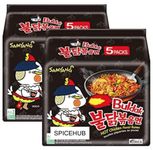 SPICEHUB SAMYANG Buldak HOT Chicken Flavour Ramen Noodles, (Pack of 10) BY SPICEHUB