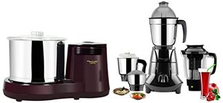 Butterfly Jet Elite 750-Watt Mixer Grinder with 4 Jars (Grey) & Hippo 2.0 L Table Top Wet Grinder, Cherry Combo