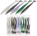 Shad Soft Plastic Jerk Baits for Bass Fishing