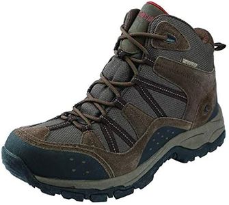 Northside Mens Freemont Leather Mid Waterproof Hiking Boot, Bark, 8.5 M US