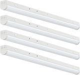 4FT LED Linear Strip Light, Super Bright 4 Foot LED Shop Lights 70W 60W 50W 40W 30W/6CCT 3000K-6500K Selectable, Flush Mount or Hanging 0-10V Dimmable Commercial Garage Ceiling Light, ETL DLC(4 Pcs)