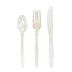 Matana - 300 Premium Multi-Use Gold Glitter Cutlery Set