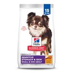 Hill's Science Diet Adult Sensitive Stomach & Skin Small & Mini Chicken Recipe Dry Dog Food, 15 lb bag