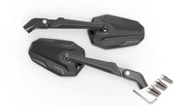 Standway Bike Universal Motorcycle Rear View Mirror Set, Adjustable, Rotating, for All Bikes, Handlebar Nut Fitting Only 8mm, 10mm Fitting TVS
