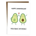 BYANIKA A6 Happy Anniversary Card | Love You | Wedding Anniversary Cards | Romantic | For Her Him Girlfriend Boyfriend Wife Husband Partner | Cute Pun