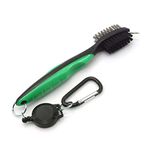 Golfoy Basics SuperKleen Dual Sided Cleaning Golf Brush (Black/Green)